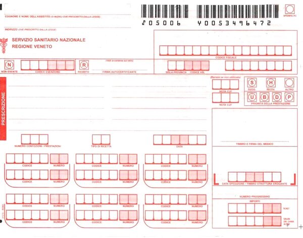 Ricetta Servizio Sanitario Nazionale | © Archivio Terme di Pejo