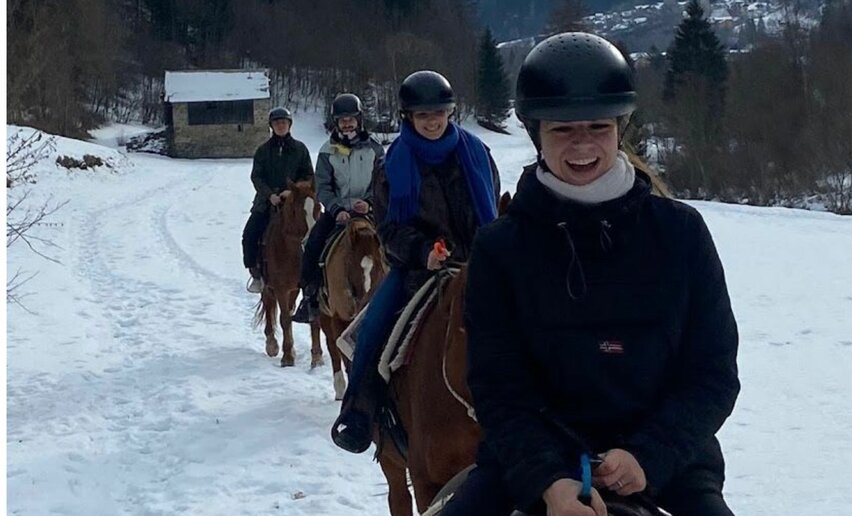 Passeggiata a cavallo in inverno | © Archivio APT Val di Sole - Federica Delleva