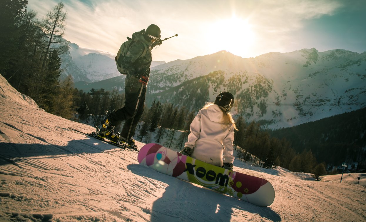 Tramonto sulle piste da sci di Pejo3000 | © Archivio APT Val di Sole - Ph Tommaso Prugnola